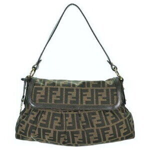 FENDI Zucca Chef Shoulder Bag Brown All Over